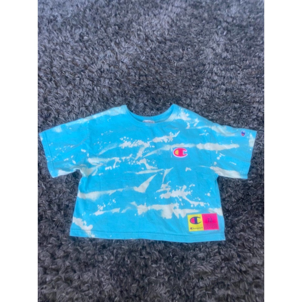 Champion Crop Top *Hand Bleached*